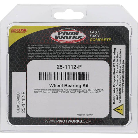 Pivot Works Premium Wheel Bearing - 25-1112-P