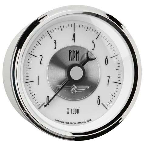Autometer Prestige Pearl Series - Tachometer 3 3/8in 8K RPM In-Dash - 2098