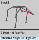 Cusco Safety21 2-Passenger 8-Point BLK Around Dash Roll Cage 89-94 Nissan Silvia (S13) - 220 270 G20