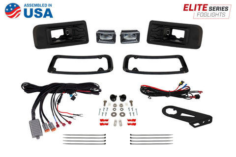 Diode Dynamics 2022+ Ford Maverick Elite Series Add-On LED Fog Light Kit Yellow - DD7769