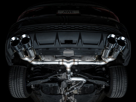 AWE Tuning 22-24 Audi 8Y S3 Track Edition Exhaust - Chrome Silver Tips - 3020-42897