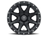 ICON Rebound 17x8.5 6x5.5 25mm Offset 5.75in BS 95.1mm Bore Satin Black Wheel - 1817859057SB