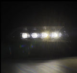 AlphaRex 15-23 Dodge Charger NOVA-Series LED Proj Headlights Blk w/Activtn Light & Seq.Sig / SB DRL - 880499