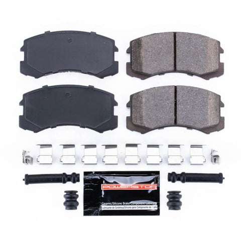 Power Stop 02-07 Mitsubishi Lancer Front Z23 Evolution Sport Brake Pads w/Hardware - Z23-904