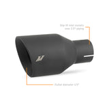 Mishimoto Clamp-on Double Wall Exhaust Tip 2.5 Inlet Slash Cut - MMEXH-TIP-DW25BK