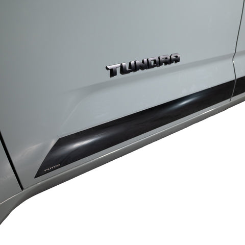 Putco 22-24 Toyota Tundra CrewMax (4.5in Tall 5 Pcs) Black Platinum Rocker Panels - 9751520BP