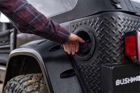 Bushwacker 97-06 Jeep Wrangler Trail Armor Rear Corners - Black - 14004