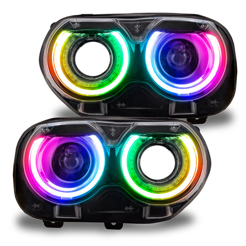 Oracle 15-21 Dodge Challenger RGB+W Headlight DRL Upgrade Kit - ColorSHIFT+W - 1329-339