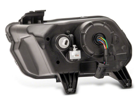 Raxiom 13-14 Ford Mustang LED Projector Headlights SEQL Turn Signals- Blk Housing (Clear Lens) - 426686