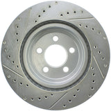 StopTech Select Sport 10-14 Dodge Challenger Drilled and Slotted Front Left Brake Rotor - 227.63061L