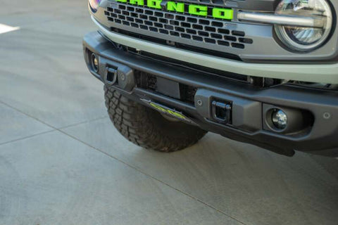 DV8 Offroad 2021 Ford Bronco Capable Bumper Slanted Front License Plate Mount - LPBR-05