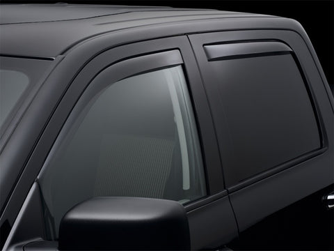WeatherTech 09-18 Dodge Ram 1500 Front and Rear Side Window Deflectors - Dark Smoke - 82503