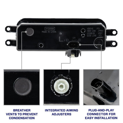 Form Lighting Type T3 Tacoma/Tundra/4Runner/Sequoia LED Fog Lights Yellow (Pair) - FL0083