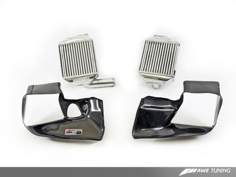 AWE Tuning Audi 2.7T Performance Intercooler Kit - w/Carbon Fiber Shrouds - 4510-11040