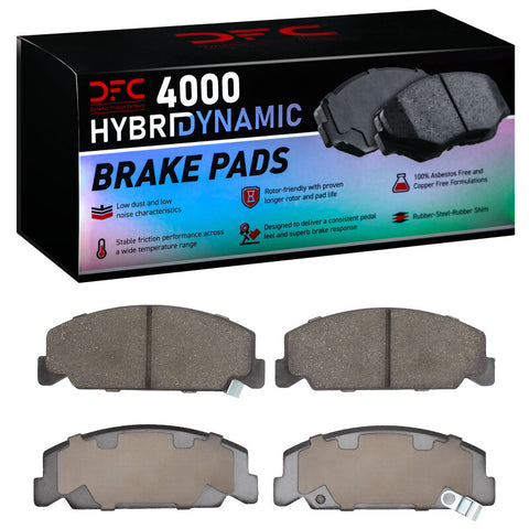 DFC 84-00 Honda Crx Front 4000 Hybridynamic Brake Pads - 4000-0273-00
