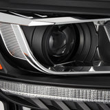 AlphaRex 2019+ Ford Ranger PRO-Series Proj Headlights Plank Style Black w/Seq Signal/DRL - 880120