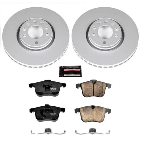 Power Stop 06-11 Saab 9-3 Front Z23 Evolution Sport Coated Brake Kit - CRK5349