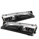 Spyder Nissan 240SX 97-98 Crystal Headlights Black HD-YD-N294-BK - 5012616