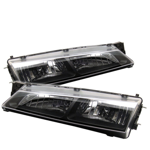 Spyder Nissan 240SX 97-98 Crystal Headlights Black HD-YD-N294-BK - 5012616