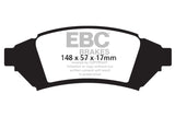 EBC 04 Pontiac Grand Prix 3.8 Redstuff Front Brake Pads - DP31683C