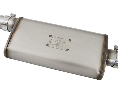 aFe Mach Force-XP Exhaust 3in CB SS 15-17 GM Colorado/Canyon 2.5L/3.6L Side Exit w/ Black Tip - 49-44058-B
