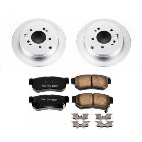 Power Stop 06-09 Hyundai Azera Rear Z17 Evolution Geomet Coated Brake Kit - CRK5209
