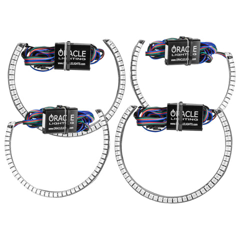 Oracle Dodge Challenger 08-14 LED Waterproof Halo Kit - ColorSHIFT w/o Controller - 1292-334