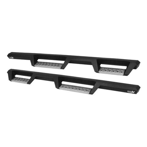 Westin 07-18 Jeep Wrangler JKU 4dr. HDX Stainless Drop Nerf Step Bars - Tex. Blk - 56-132952