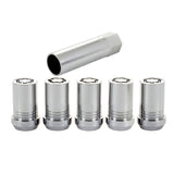 McGard Wheel Lock Nut Set - 5pk. (Cone Seat Tuner) M14X1.5 / 22mm Hex / 1.648in OAL - Chrome - 25515