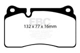 EBC Racing 2009+ AC MK VI 6.2L SR-21 Sintered Race Front Brake Pads - DP82070.16SR21