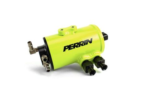 PERRIN 22-23 Toyota GR86 / 13-16 Scion FR-S / 13-23 Subaru BRZ Air Oil Separator - Neon Yellow - PSP-ENG-612NY