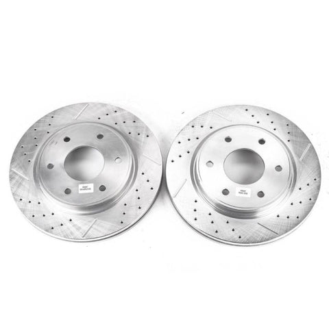 Power Stop 05-06 Infiniti QX56 Front Evolution Drilled & Slotted Rotors - Pair - JBR1161XPR