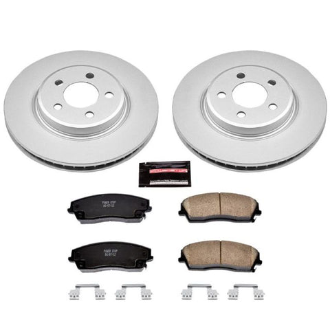 Power Stop 05-19 Chrysler 300 Front Z17 Evolution Geomet Coated Brake Kit - CRK1714