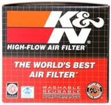 K&N Universal Chrome Filter 2.063in Flange ID x 3.5in Base OD x 2in Top OD x 4in H - RC-1200