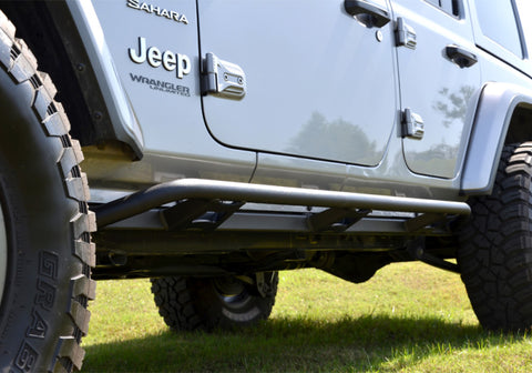 N-Fab Trail Slider Steps 2020 Jeep Wrangler Gladiator JT 4 Door All Beds - SRW - Textured Black - TSJ194-TX