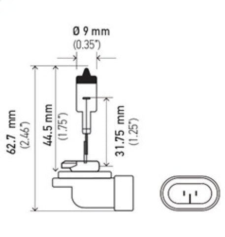 Hella Bulb 881 12V 32W XEN WHT XB (2) - H71071222