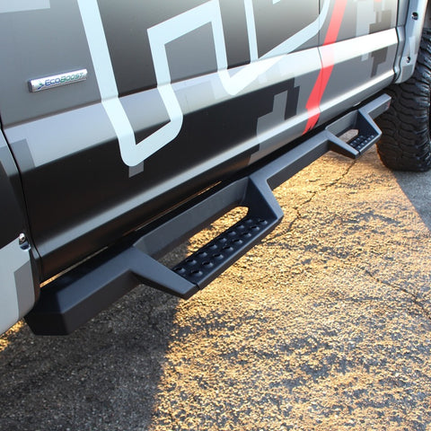 Westin/HDX 17-18 Ford F-150 SuperCrew Drop Nerf Step Bars - Textured Black - 56-13945