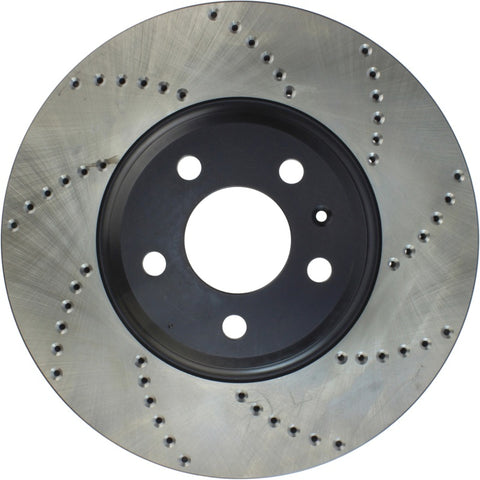 StopTech 08-11 Audi A5 Quattro / 09-12 Audi A4 Quattro Sport Cryo Drilled Left Front Rotor - 128.33123CL