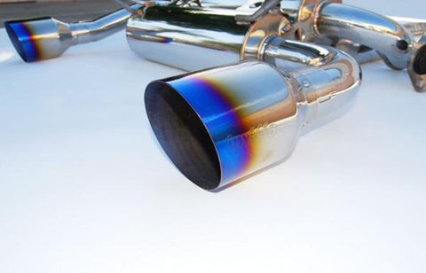 Invidia 03-08 Infiniti G35 Coupe Gemini Single Layer Titanium Tip Cat-back Exhaust - HS03IG3GIT