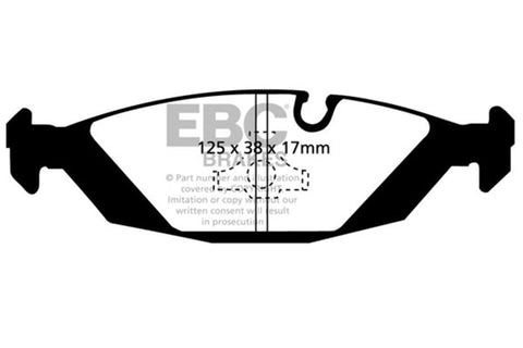 EBC 83-85 BMW 318 1.8 (E30) Greenstuff Rear Brake Pads - DP2447