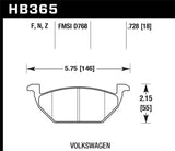 Hawk HPS 5.0 Street Brake Pads - Front - HB365B.728