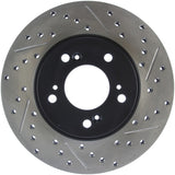 StopTech 97-01 Acura Integra Type R / 97-01 Honda CR-V Slotted & Drilled Left Front Rotor - 127.40026L