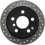 StopTech 14-15 Mini Cooper Base Slotted & Drilled Rear Right Rotor - 127.34159R
