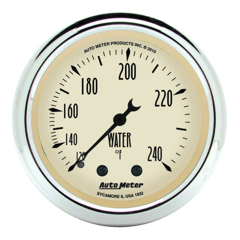 AutoMeter Gauge Kit 5 Pc. 3-1/8in. & 2-1/16in. Mech. Speedo. Wtmp & Oilp Antique Beige - 1811