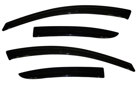 AVS 10-13 Mazda 3 Ventvisor Outside Mount Window Deflectors 4pc - Smoke - 94257