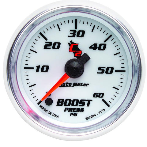AutoMeter Gauge Boost 2-1/16in. 60PSI Digital Stepper Motor C2 - 7170