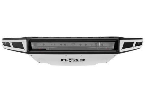 N-Fab M-RDS Front Bumper 14-17 Toyota Tundra - Gloss Black w/Silver Skid Plate - T141MRDS
