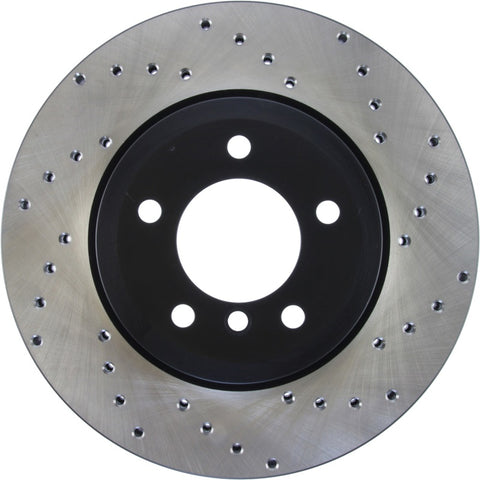 StopTech 06-08 BMW Z4 Drilled Front Left Cryo Rotor - 128.34052CL