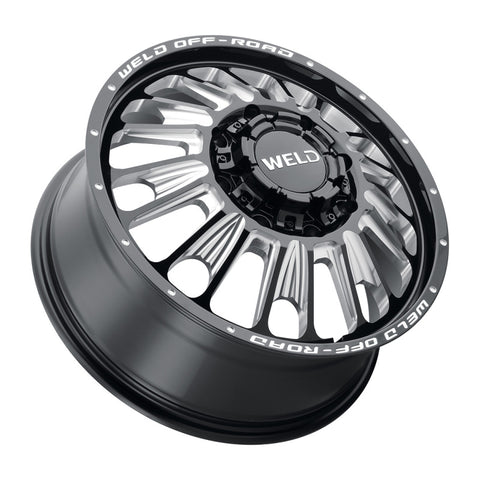 Weld Off-Road W121 20X8.25 Scorch Outer 8X200 ET-221 BS-3.92 Gloss Black MIL 142.2 - W12108292N39