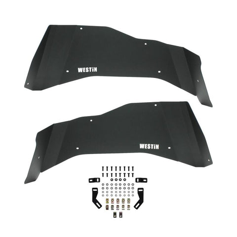 Westin 07-18 Jeep Wrangler JK Inner Fenders - Rear - Textured Black - 62-11015